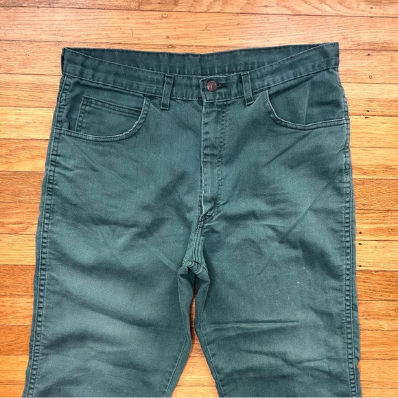 Vintage 70s 80s Sheplers Forest Green Jeans Men’s 36 Fits 34 Cowboy Boot Cut - Picture 3 of 7